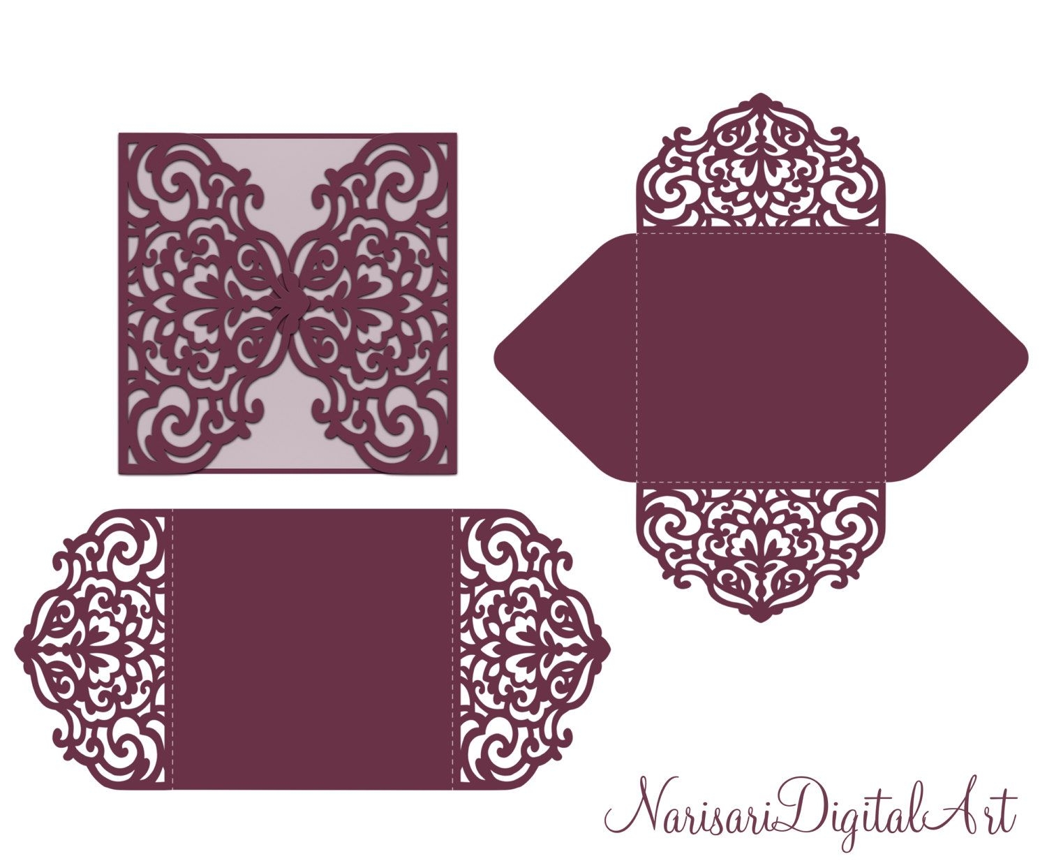 silhouette invitation template
