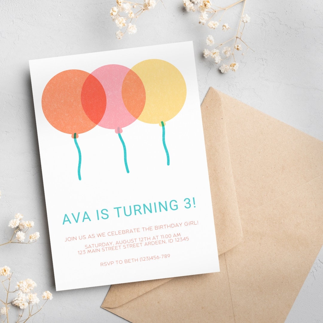 simple birthday invitation template