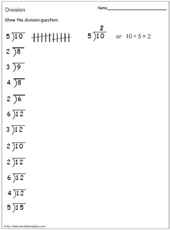 Simple Division Worksheet Worksheets Library