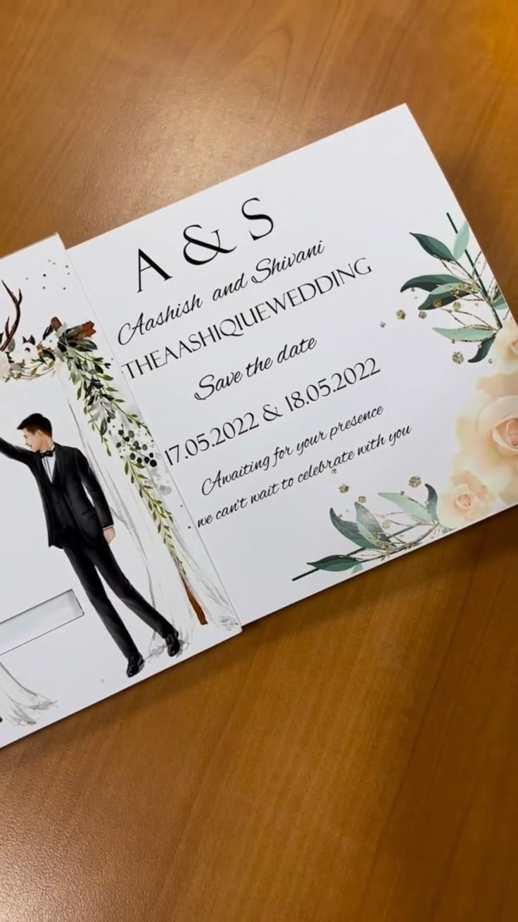 Sliding Wedding Invitation Template