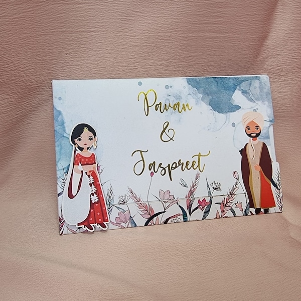 sliding wedding invitation template