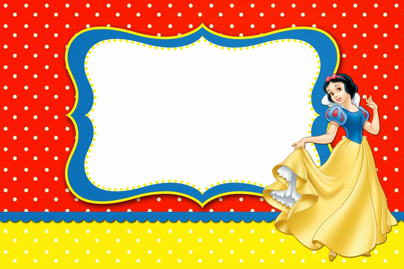 Snow White Invitations Templates Free Printable Word Searches