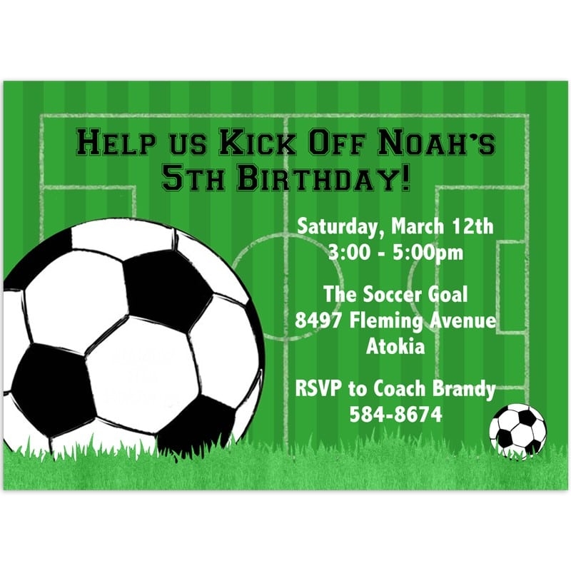 Soccer Invitations Templates Free