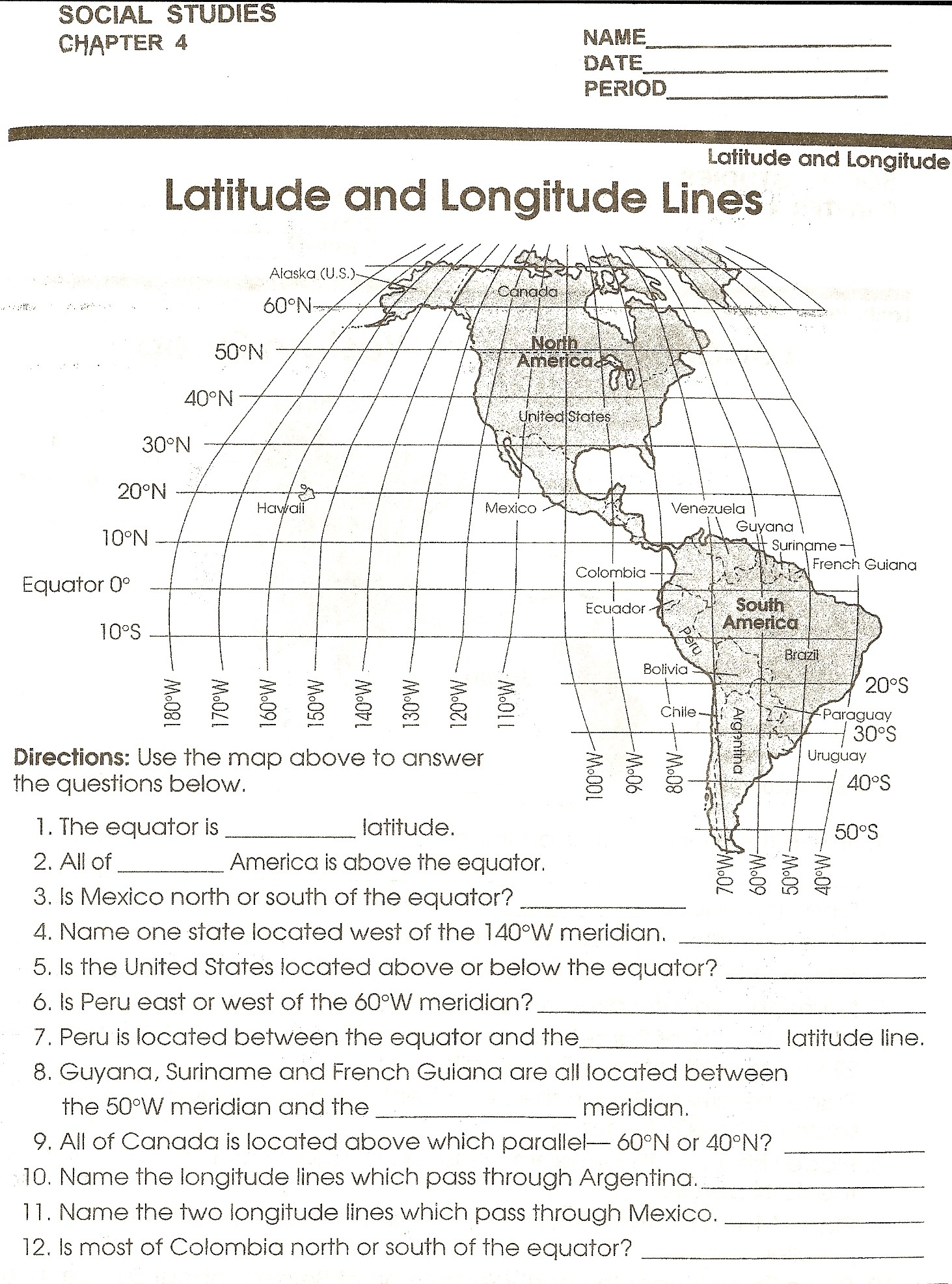 Social Studies Worksheets 8th Grade