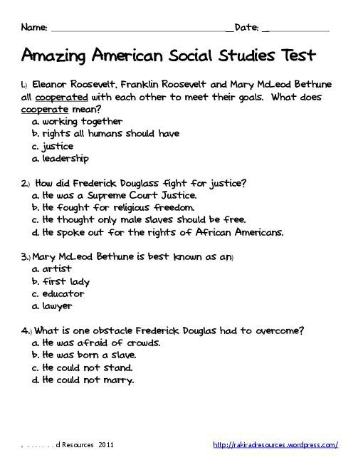 Social Studies Worksheets For 8th Grade