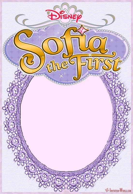 Sofia The First Birthday Invitation Templates Free Onvacationswall