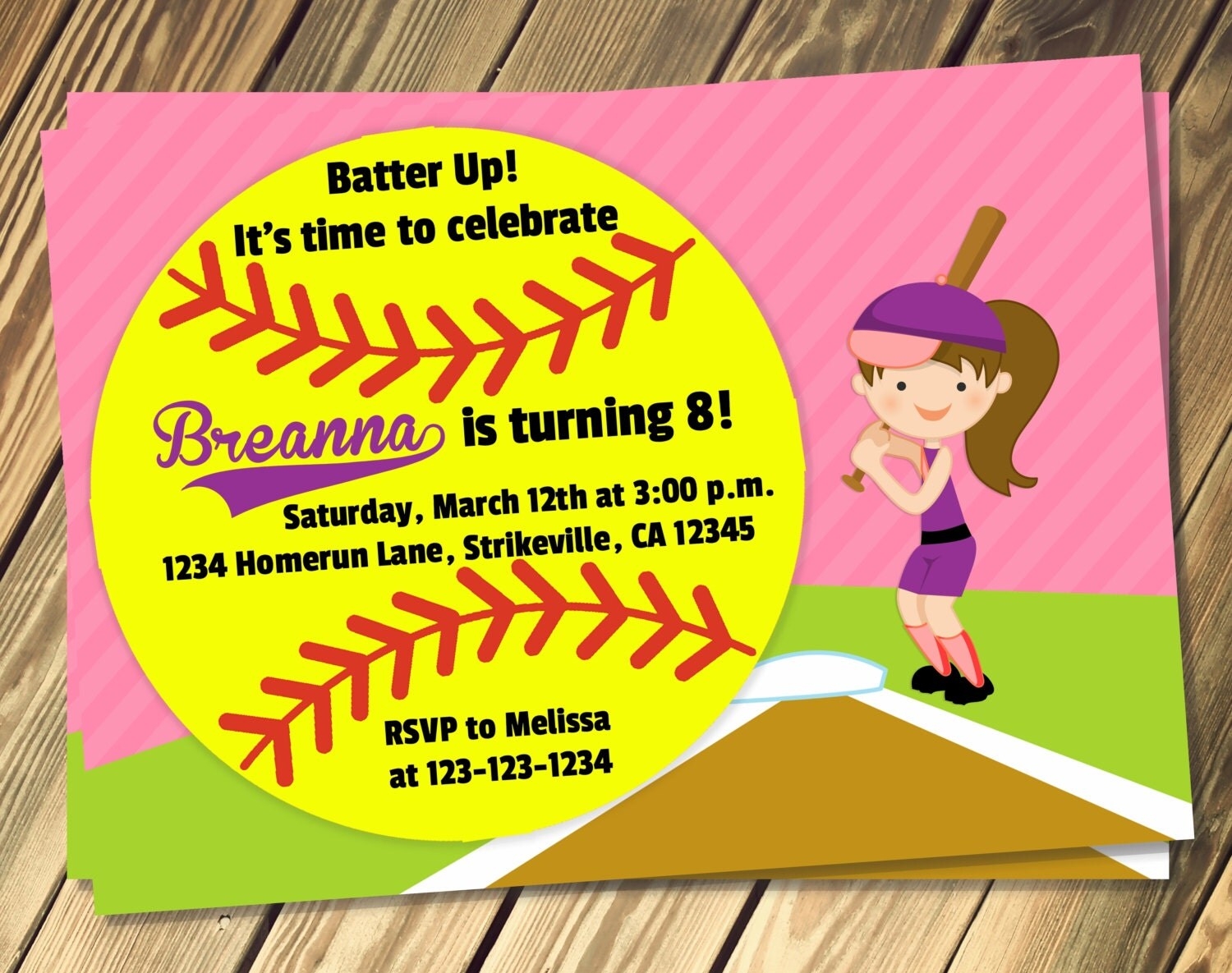 Softball Invitations Templates Free