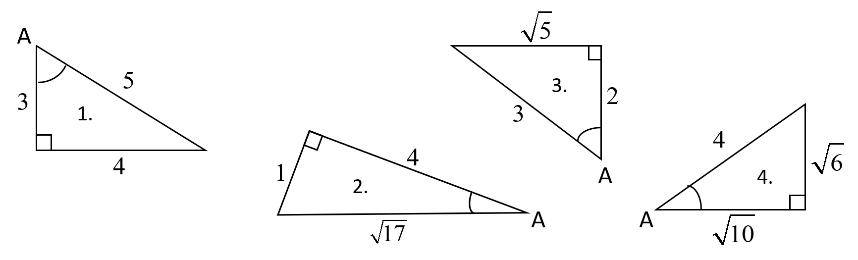 Solved Right Triangle Trigonometry Worksheet Name Find The Chegg 