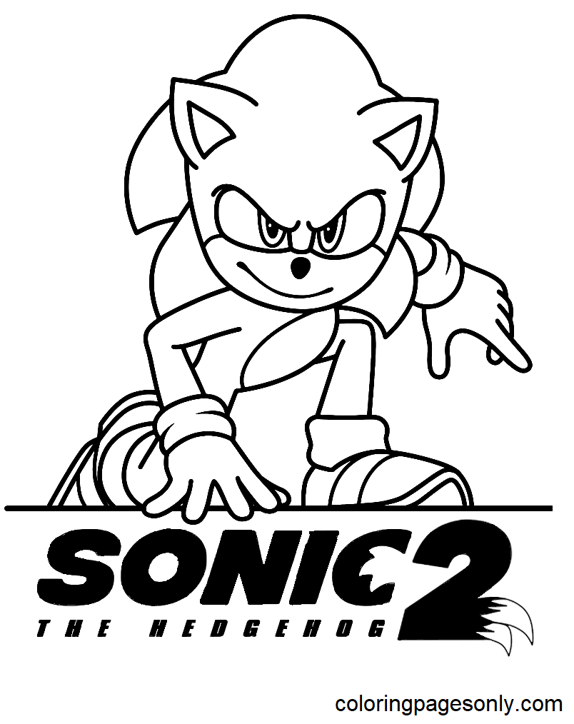 sonic color pages free