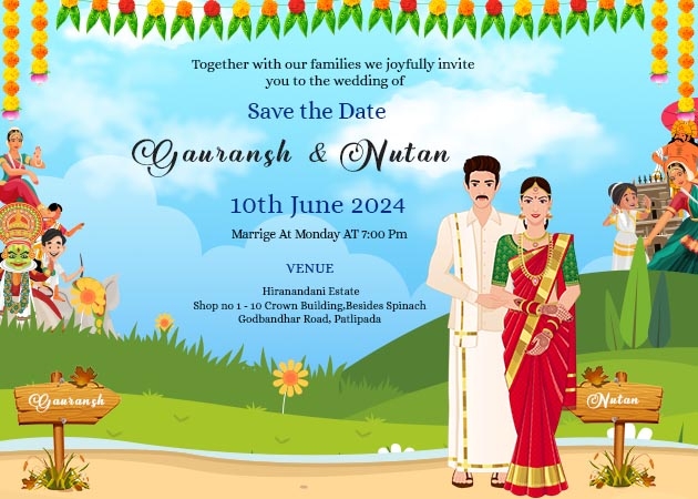 South Indian Wedding Invitation Card Format Word Infoupdate
