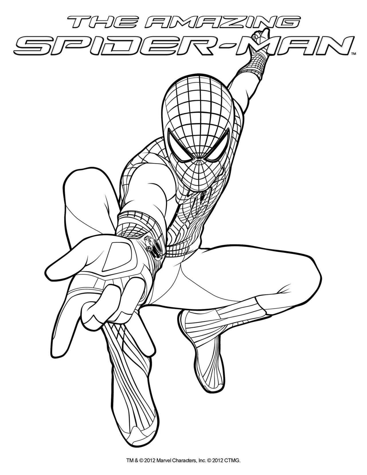 spider man free printable coloring pages