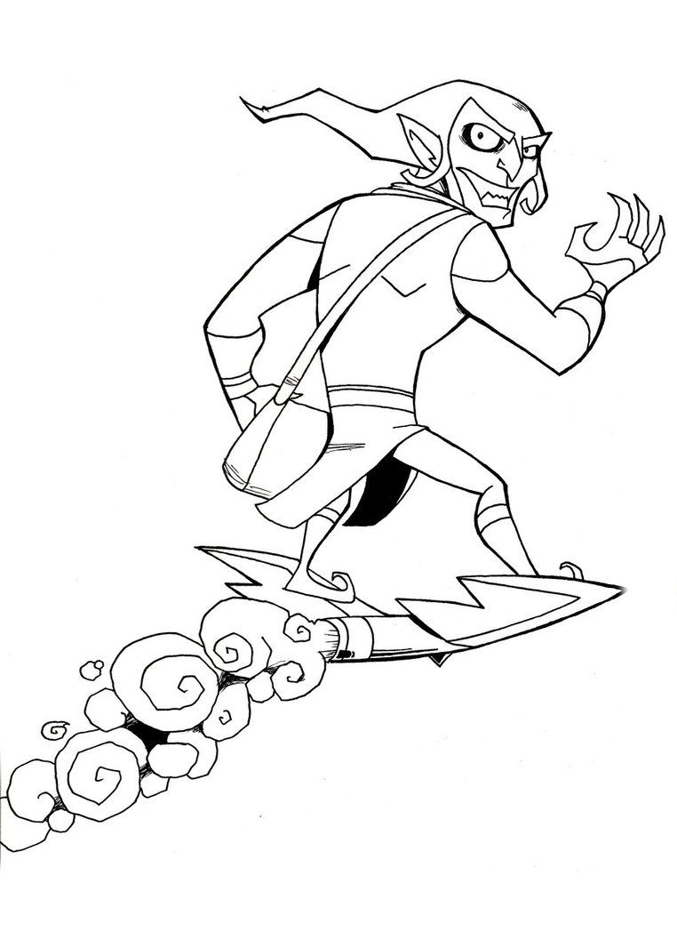 Green Goblin Coloring Page