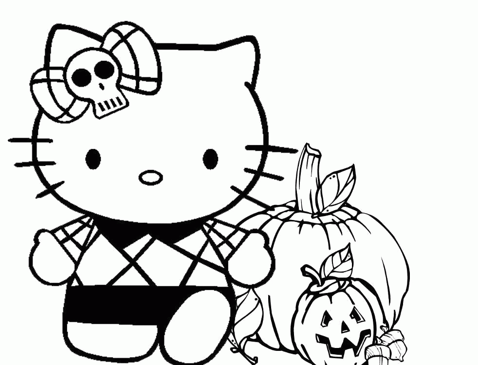 Spooky Halloween Coloring Pages Coloring Home