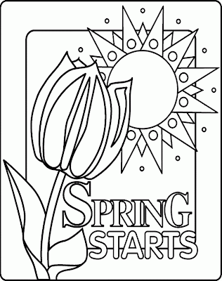 Springtime Coloring Pages Holiday Coloring Pages