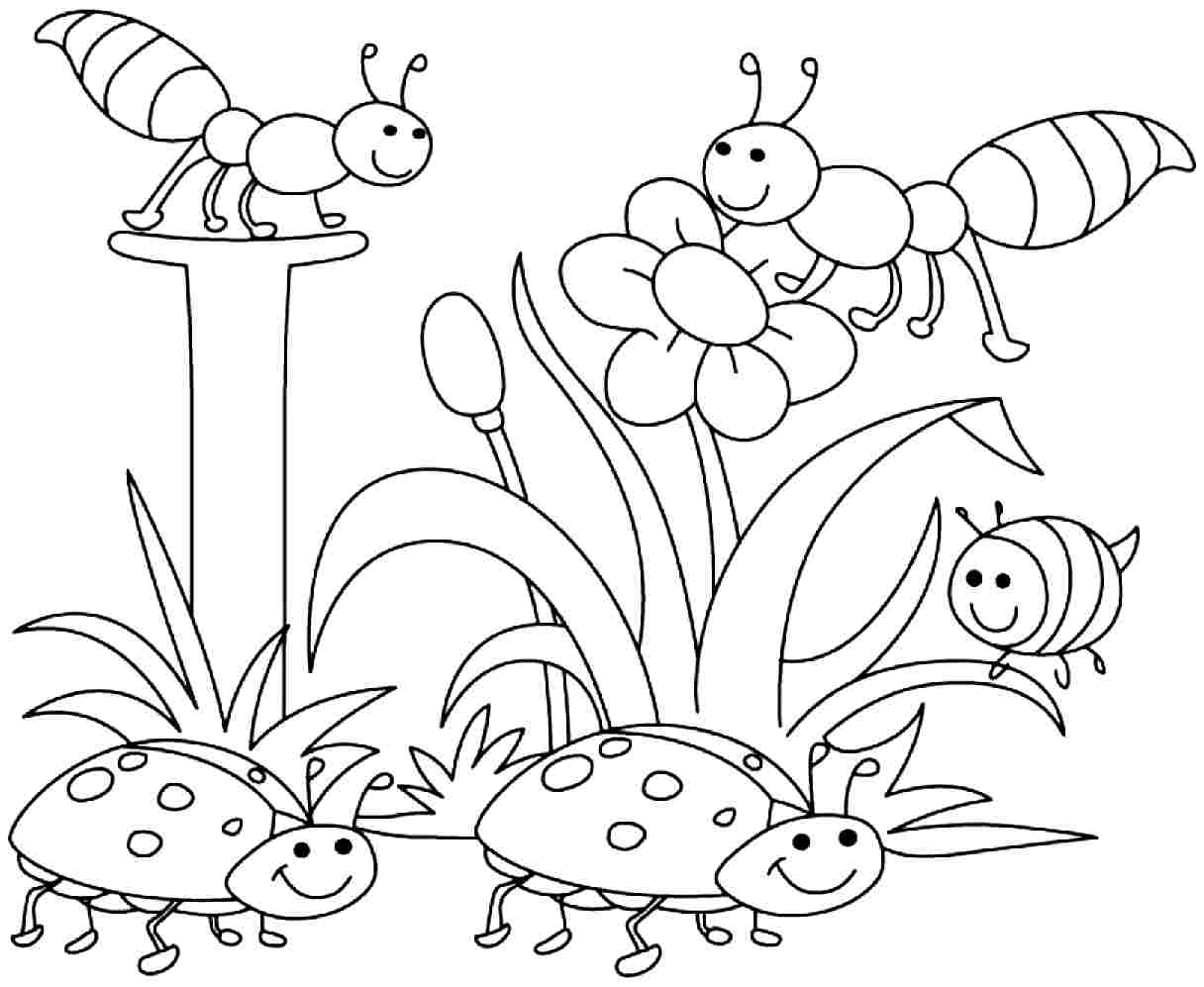 springtime coloring pages free