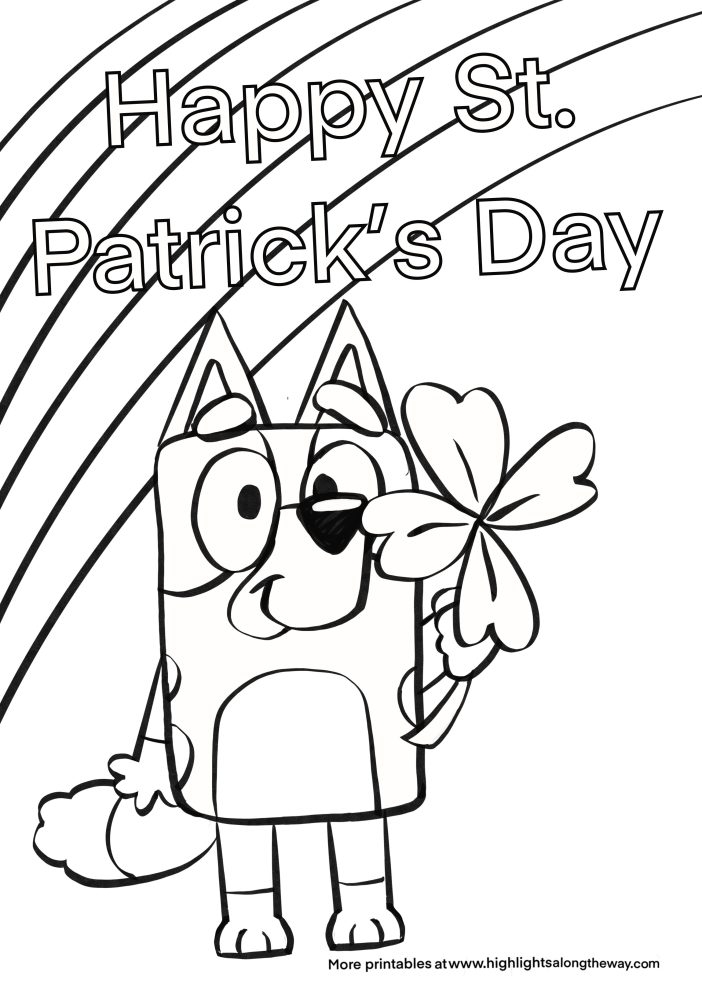 Free Coloring Pages For St Patrick's Day