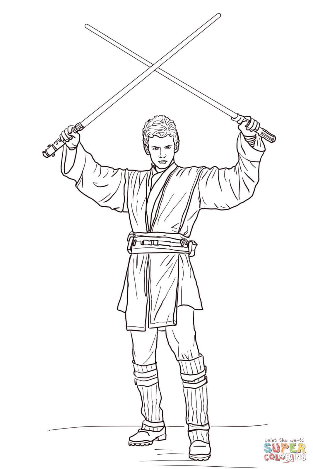 Luke Skywalker Coloring Page