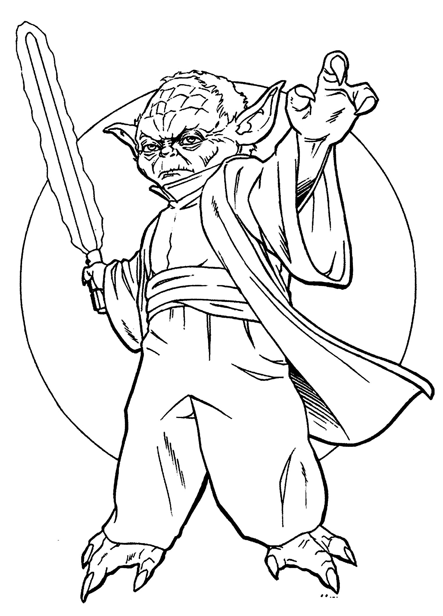 star wars color pages free