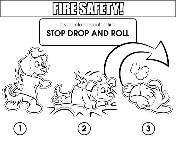 fire safety coloring pages free