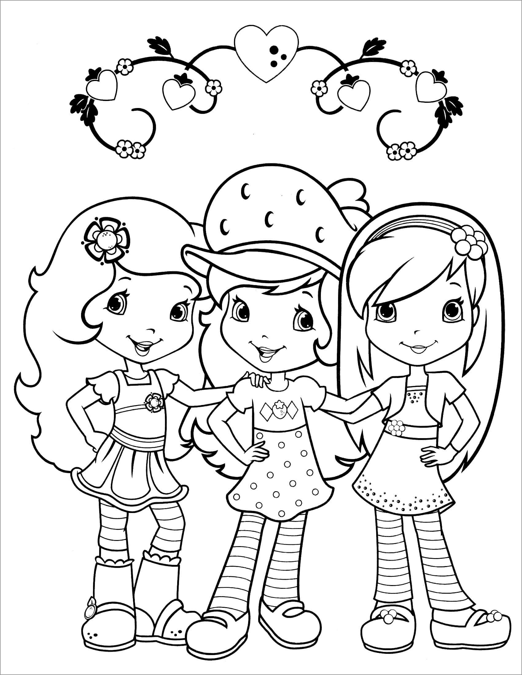 Strawberry Shortcake Coloring Pages ColoringBay