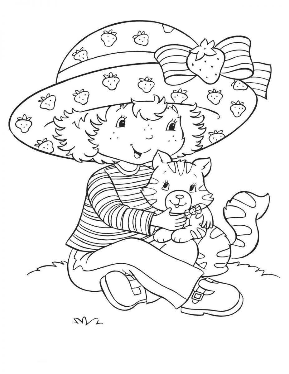 strawberry shortcake free printable coloring pages