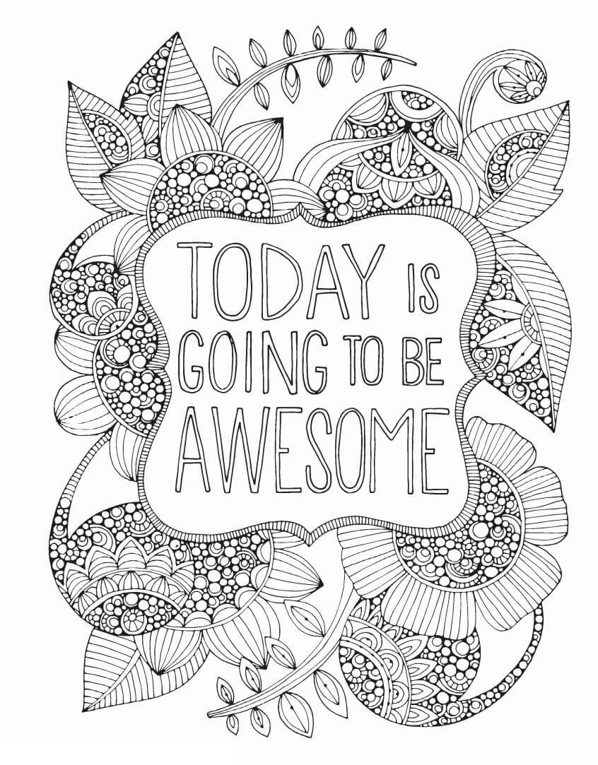stress relief coloring pages free printable