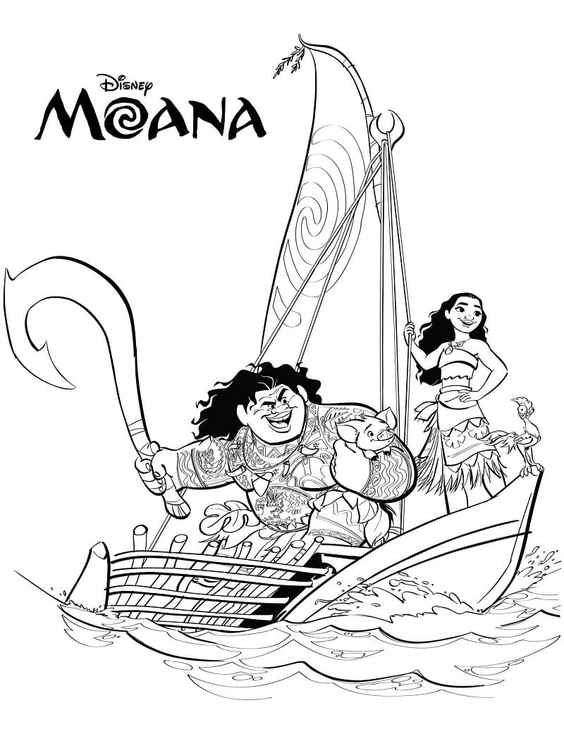Strong Maui Coloring Page Free Printable Coloring Pages For Kids
