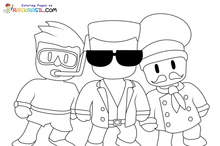 Stumble Guys Coloring Pages Coloring Home