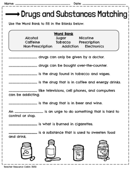 Substance Abuse Worksheets Bundle Editable Fillable Etsy New