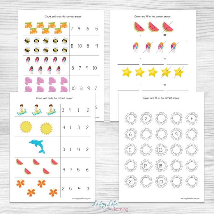 summer math worksheets