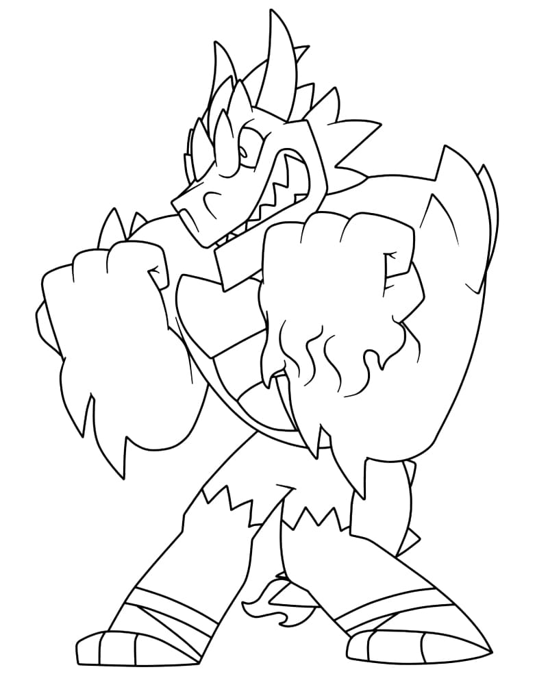 Super Goo Jit Zu Coloring Page Free Printable Coloring Pages For Kids