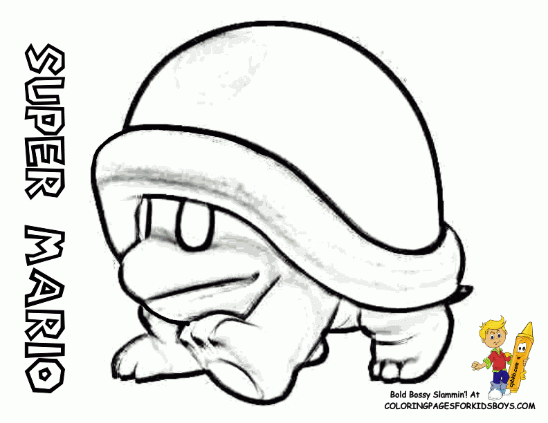 Super Mario Brother Coloring Pages Coloring Home