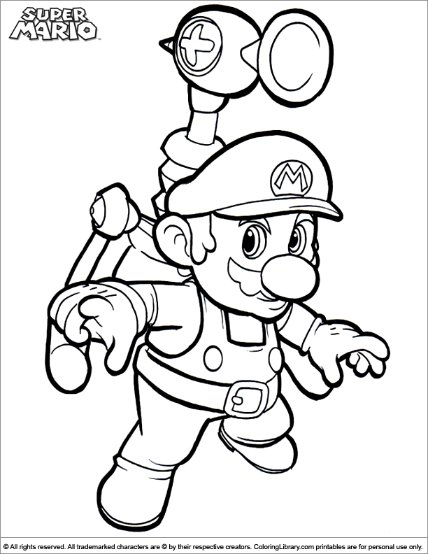 Super Mario Brother Coloring Pages Coloring Home