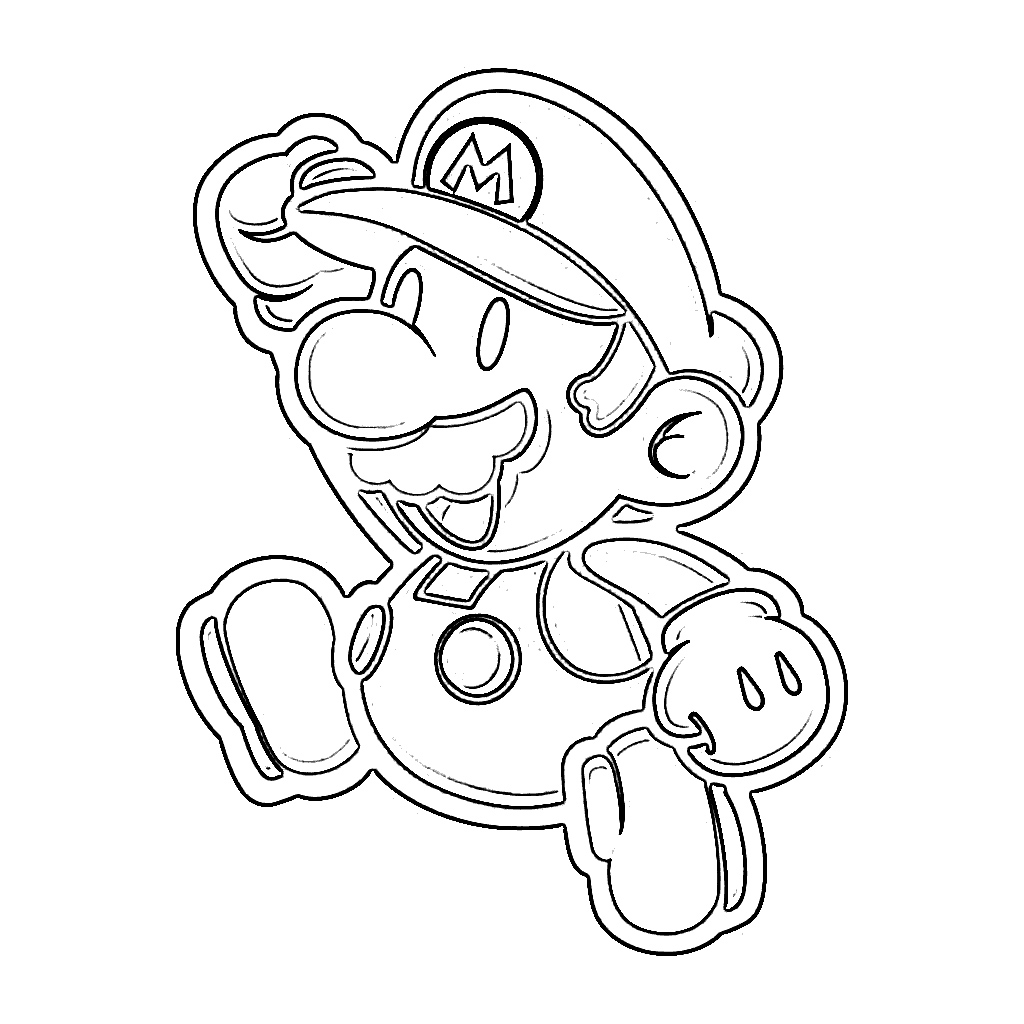 Free Coloring Pages Of Mario