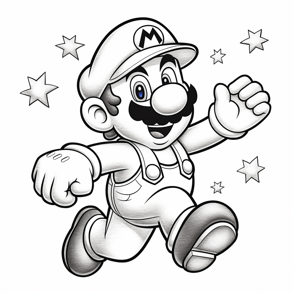 Super Mario Movie Coloring Pages Coloring Nation