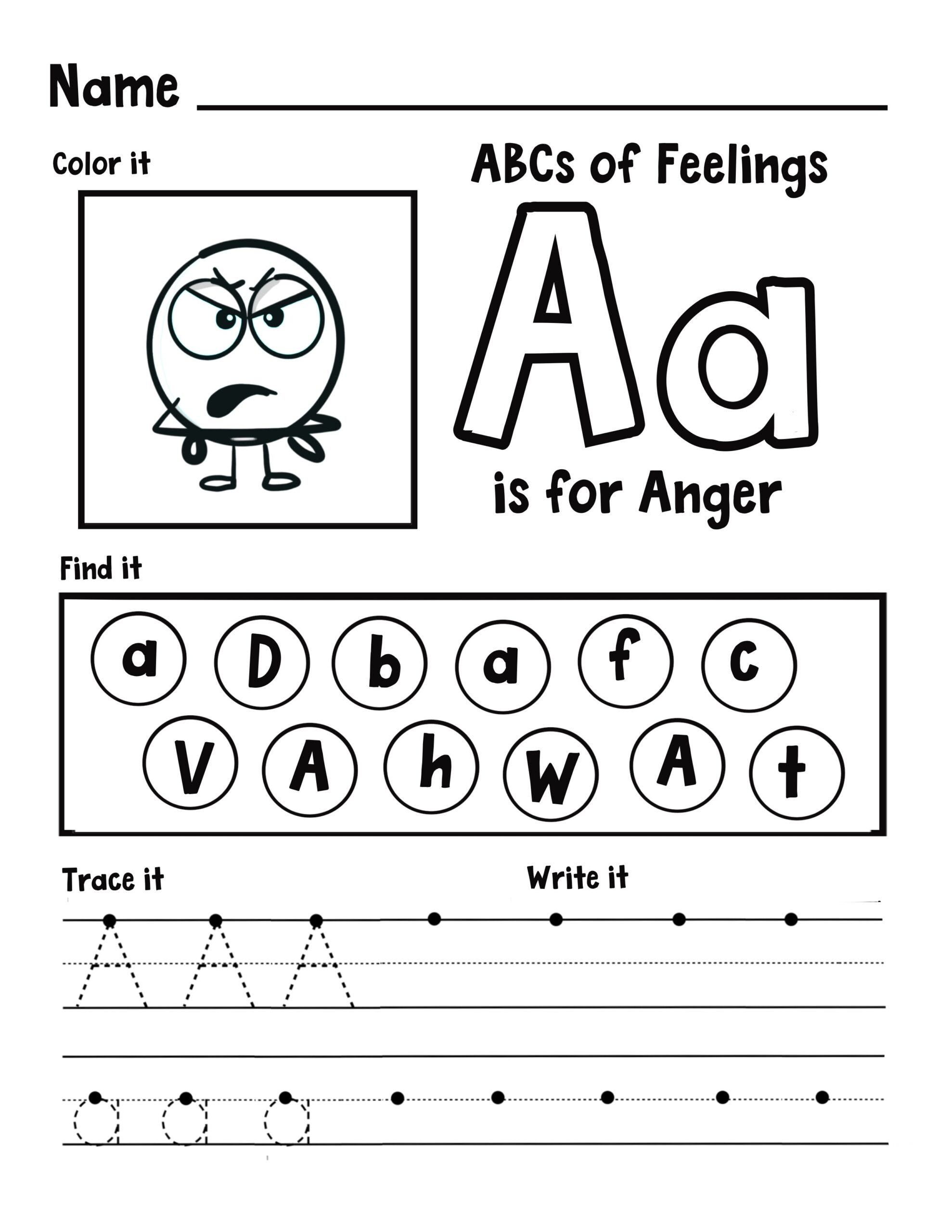 Super Simple ABCs Upper Case Letters Printables For Worksheets