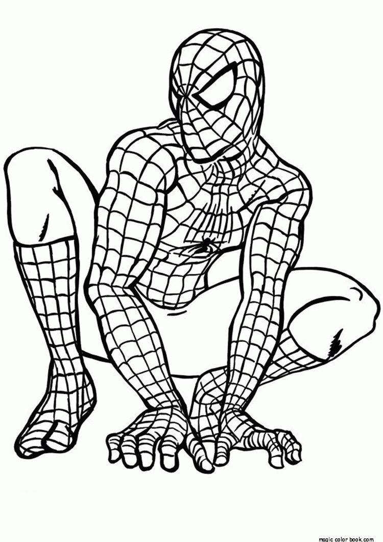 super hero free coloring pages