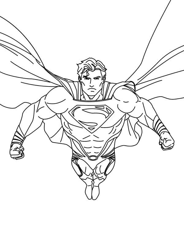 Superman Free Coloring Pages ColoringMe