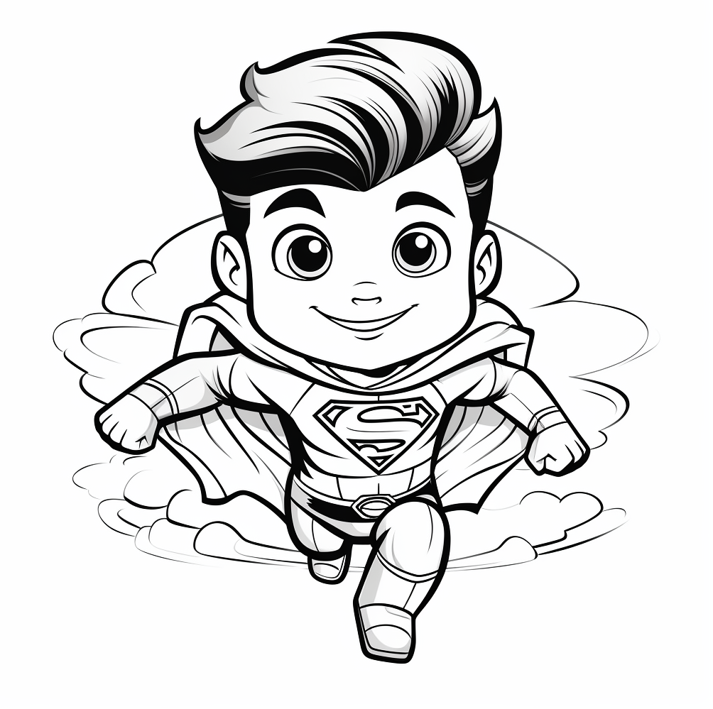 superman free coloring pages