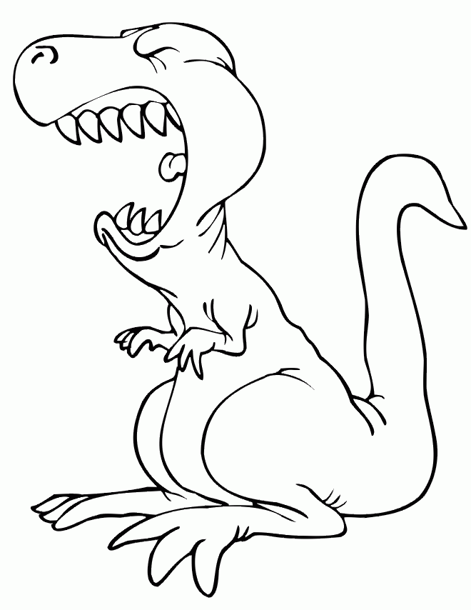 T Rex Coloring Pages Coloring Home