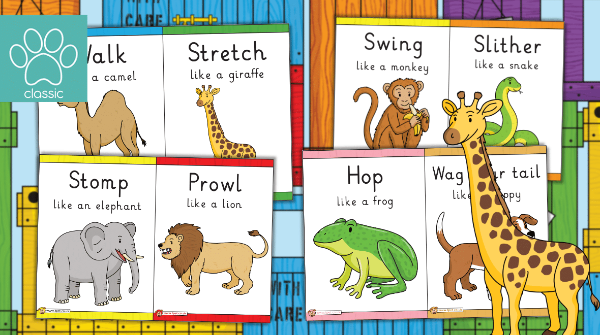 Teacher 39 s Pet Dear Zoo Animal Movement Cards