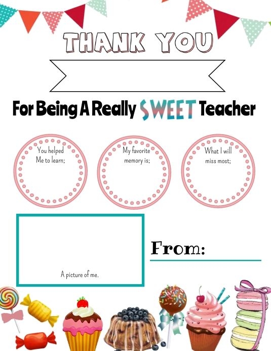 Teacher Appreciation Worksheet
