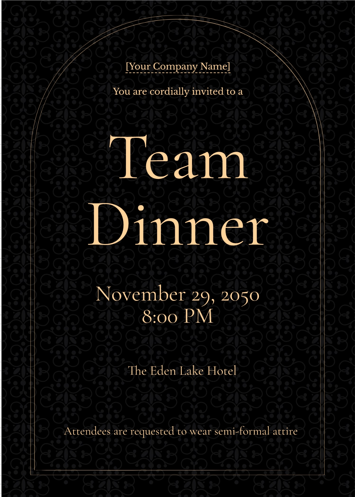 simple dinner invitation template