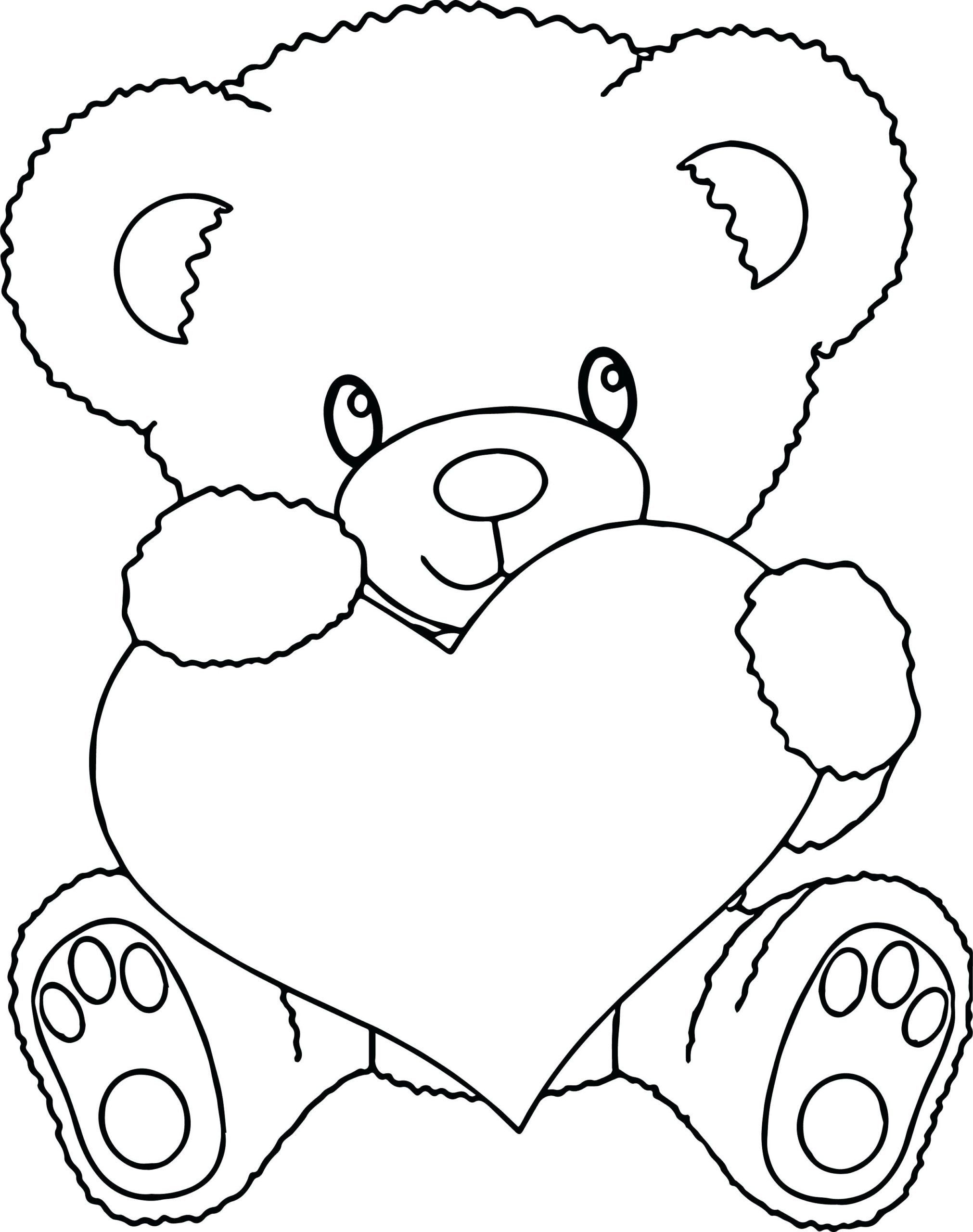 Teddy Bear Coloring Pages Free Printable