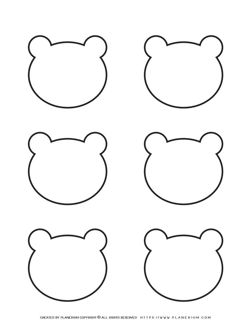 free printable bear template