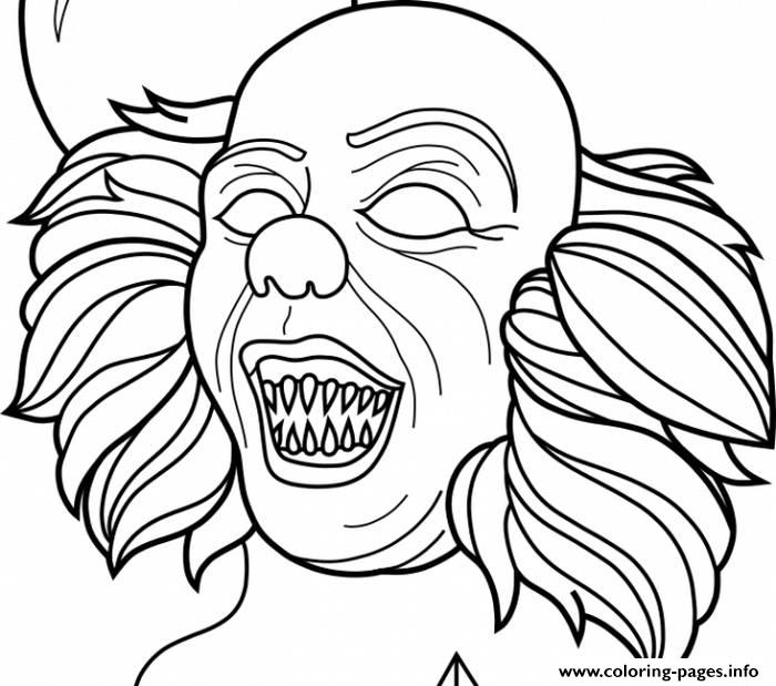 Killer Clown Coloring Pages