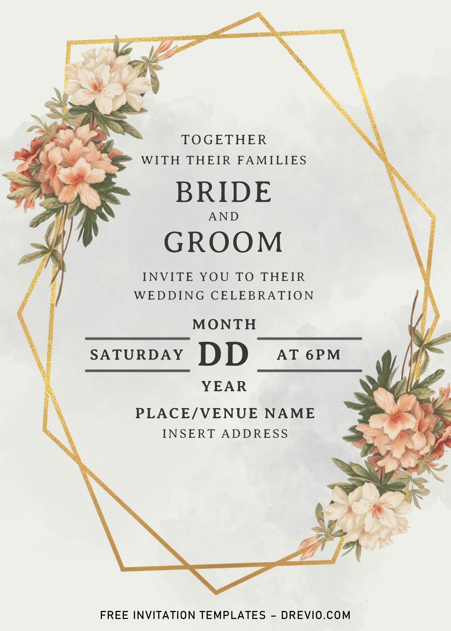 sample template for wedding invitation