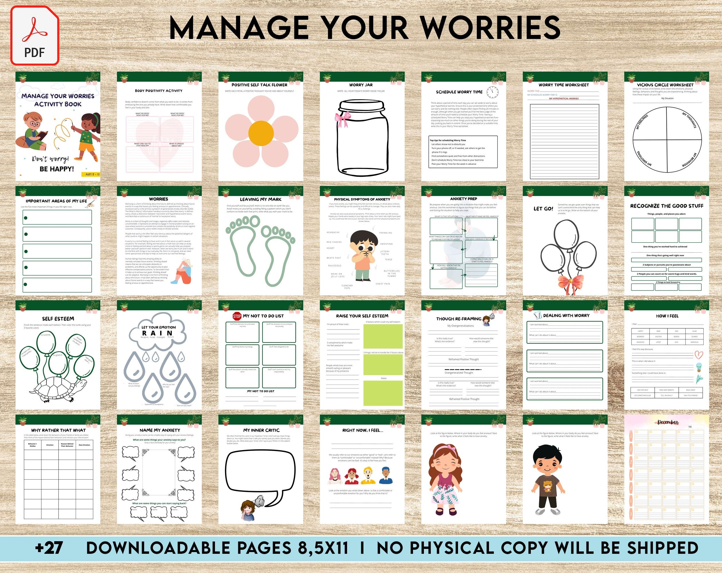 Ten Minute CBT Worksheets And Handouts For Depression And Anxiety 