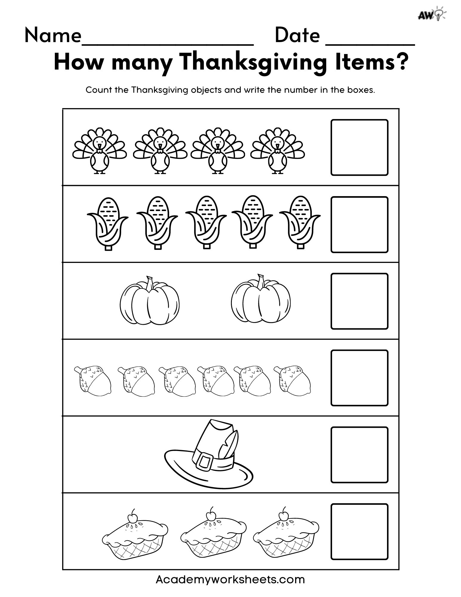 Thanksgiving Math Activities Worksheets Worksheets Library