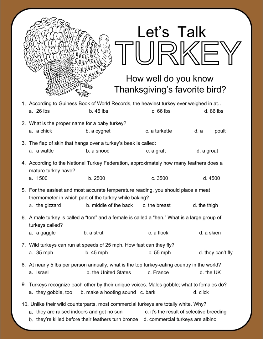 printable thanksgiving games pdf